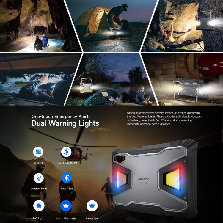 แท็บเล็ตกันกระแทก Ulefone Armor Pad 5 Pro, 12GB+512GB, 11 นิ้ว Android 15 MediaTek Dimensity 7400X Octa Core 5G, ปลั๊ก EU, Armor Pad 5 Pro