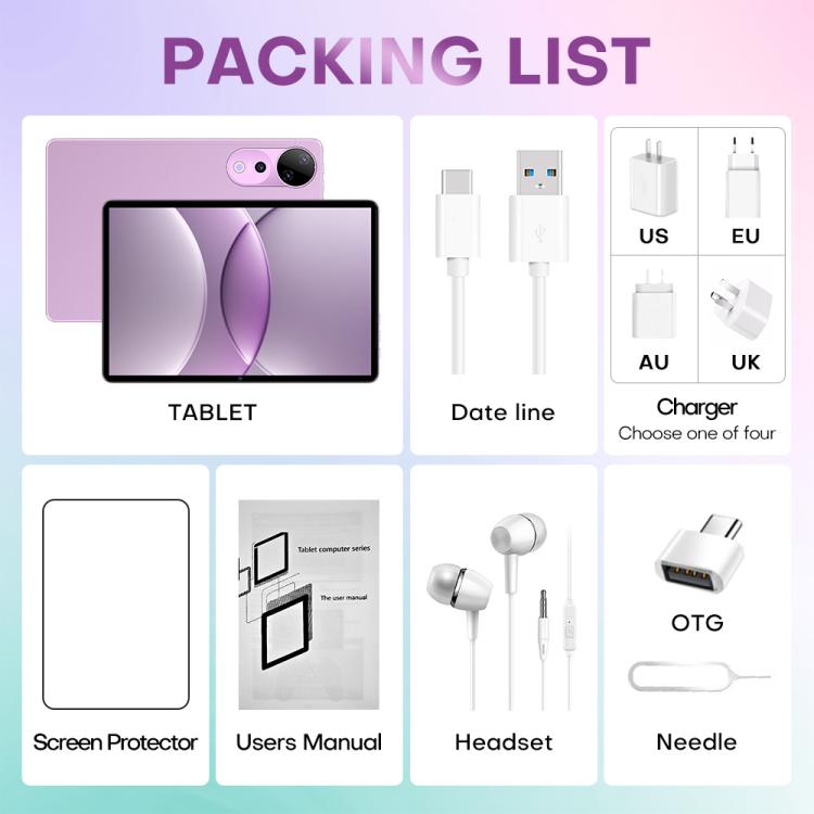 Pad 9 Ultra แท็บเล็ตโทรศัพท์ 3G 10.1 นิ้ว, 2GB+32GB, Android 10 MTK6737 Quad Core, ปลั๊ก US, ปลั๊ก US