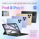 ชุดแท็บเล็ต Pad 8 Pro ขนาด 10.1 นิ้ว 4G LTE, 4GB+32GB, Android 10 MT6755 Octa Core พร้อมคีย์บอร์ด / เมาส์ / เคสหนัง ปลั๊ก US ปลั๊ก US