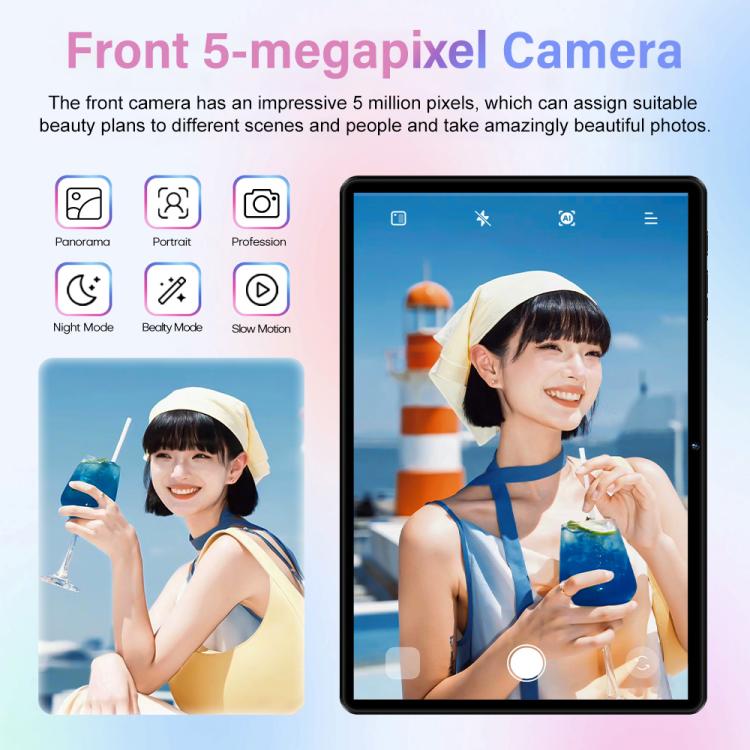 ชุดแท็บเล็ต Pad 8 Pro ขนาด 10.1 นิ้ว 4G LTE, 4GB+32GB, Android 10 MT6755 Octa Core พร้อมคีย์บอร์ด / เมาส์ / เคสหนัง ปลั๊ก US ปลั๊ก US