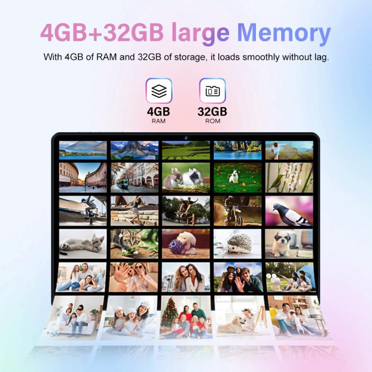 ชุดแท็บเล็ต Pad 8 Pro ขนาด 10.1 นิ้ว 4G LTE, 4GB+32GB, Android 10 MT6755 Octa Core พร้อมคีย์บอร์ด / เมาส์ / เคสหนัง ปลั๊ก EU ปลั๊ก EU