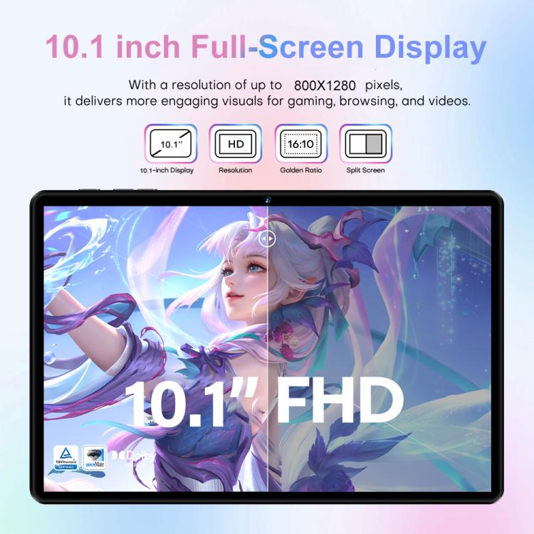 ชุดแท็บเล็ต Pad 8 Pro ขนาด 10.1 นิ้ว 4G LTE, 4GB+32GB, Android 10 MT6755 Octa Core พร้อมคีย์บอร์ด / เมาส์ / เคสหนัง ปลั๊ก EU ปลั๊ก EU