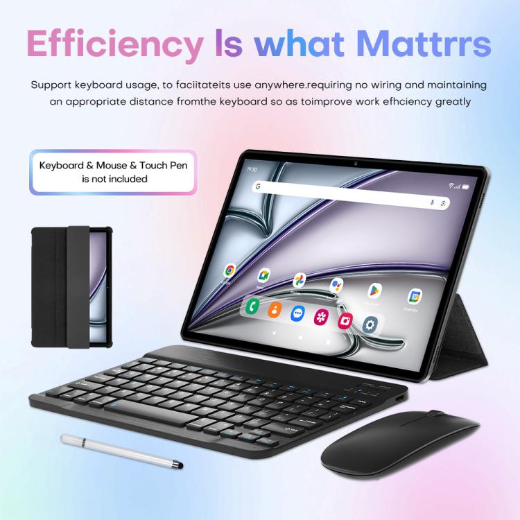 ชุดแท็บเล็ต Pad 8 Pro ขนาด 10.1 นิ้ว 4G LTE, 4GB+32GB, Android 10 MT6755 Octa Core พร้อมคีย์บอร์ด / เมาส์ / เคสหนัง ปลั๊ก EU ปลั๊ก EU