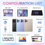 Pad 8 Pro 10.1 inch 4G LTE Tablet PC Combo Set, 4GB+32GB, Android 10 MT6755 Octa Core, with Keyboard / Mouse / Leather Case, AU Plug, AU Plug