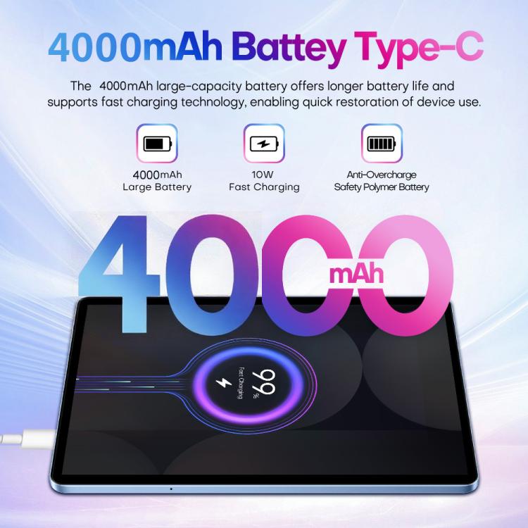 ชุดแท็บเล็ต Pad 9 Pro ขนาด 10.1 นิ้ว 4G LTE, 4GB+32GB, Android 10 MT6755 Octa Core พร้อมคีย์บอร์ด / เมาส์ / เคสหนัง ปลั๊ก US ปลั๊ก US