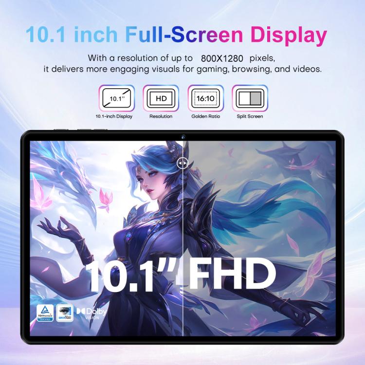 ชุดแท็บเล็ต Pad 9 Pro ขนาด 10.1 นิ้ว 4G LTE, 4GB+32GB, Android 10 MT6755 Octa Core พร้อมคีย์บอร์ด / เมาส์ / เคสหนัง ปลั๊ก US ปลั๊ก US