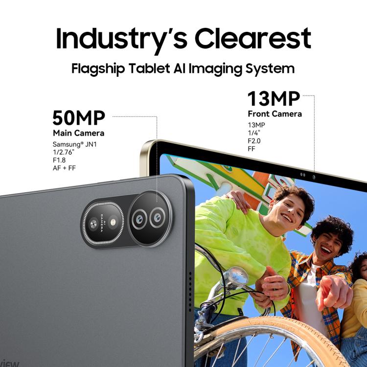 แท็บเล็ตพีซี Blackview MEGA 12, 12GB+256GB, 12.2 นิ้ว Android 16 MediaTek Dimensity 7200 Octa Core, เครือข่าย 5G, เวอร์ชันทั่วโลกพร้อม Google Play
