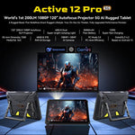 Blackview Active 12 Pro 5G แท็บเล็ตกันกระแทก, 12GB+256GB, 11 นิ้ว Android 15 Dimensity 7300 Octa Core, เวอร์ชันทั่วโลกพร้อม Google Play, 16GB+1TB