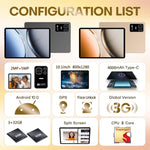 แท็บเล็ตโทรศัพท์ Pad 8 Ultra ขนาด 10.1 นิ้ว 3G โทรได้, 3GB+32GB, Android 10 MTK6755 Quad Core ปลั๊ก US ปลั๊ก US