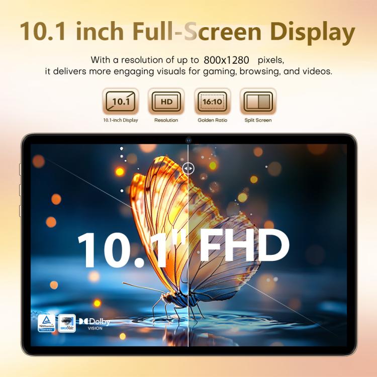 แท็บเล็ตโทรศัพท์ Pad 8 Ultra ขนาด 10.1 นิ้ว 3G โทรได้, 3GB+32GB, Android 10 MTK6755 Quad Core ปลั๊ก US ปลั๊ก US