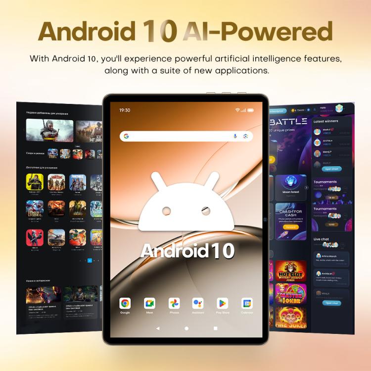 แท็บเล็ตโทรศัพท์ Pad 8 Ultra ขนาด 10.1 นิ้ว 3G โทรได้, 3GB+32GB, Android 10 MTK6755 Quad Core ปลั๊ก US ปลั๊ก US