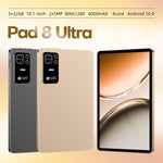 แท็บเล็ตพีซี Pad 8 Ultra 10.1 นิ้ว โทร 3G, 3GB+32GB, Android 10 MTK6755 Octa Core, ปลั๊ก EU