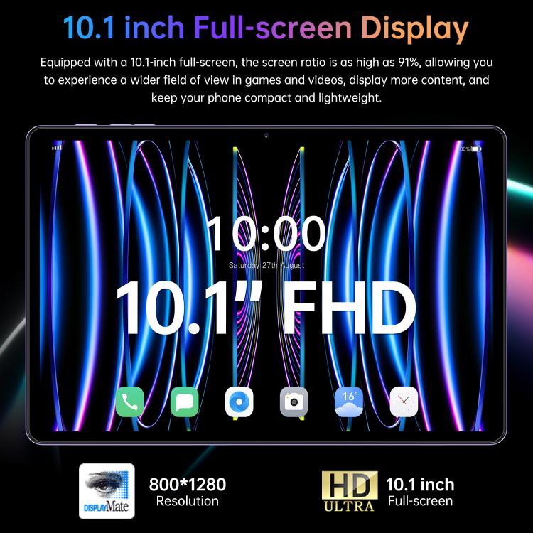 แท็บเล็ตพีซี Pad 16 Pro 10.1 นิ้ว 4G LTE, 4GB+32GB, Android 10 MTK6755 Octa Core, ปลั๊ก EU