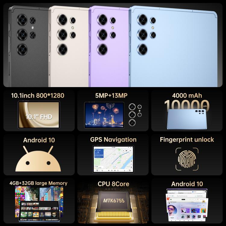แท็บเล็ตพีซี Pad 25 Ultra ขนาด 10.1 นิ้ว 4G LTE, 4GB+32GB, Android 10 MTK6755 Octa Core, ปลั๊กออสเตรเลีย, ปลั๊กออสเตรเลีย