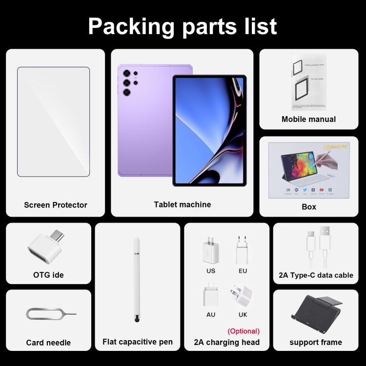 แท็บเล็ตพีซี Pad 25 Ultra ขนาด 10.1 นิ้ว 4G LTE, 4GB+32GB, Android 10 MTK6755 Octa Core, ปลั๊กออสเตรเลีย, ปลั๊กออสเตรเลีย