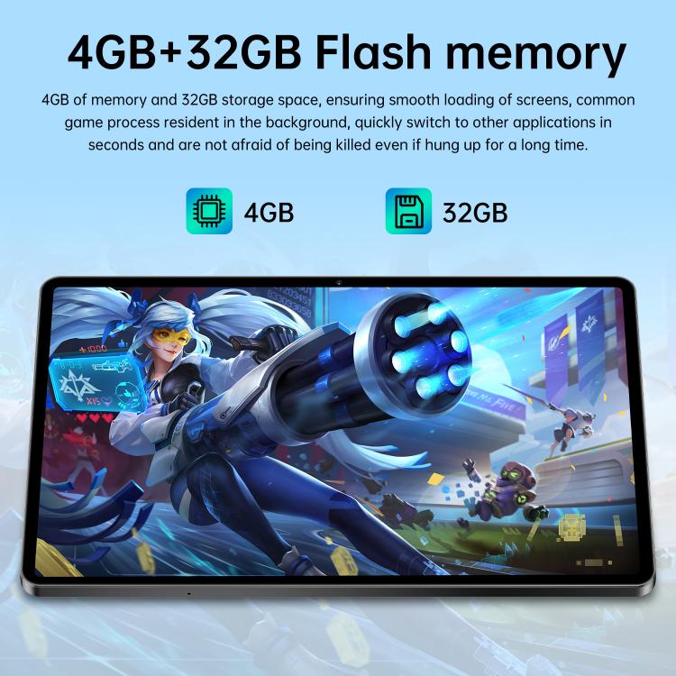 แท็บเล็ต Pro 13 10.1 นิ้ว 4G LTE, 4GB+32GB, Android 10 MTK6755 Octa Core, ปลั๊ก AU, ปลั๊ก AU