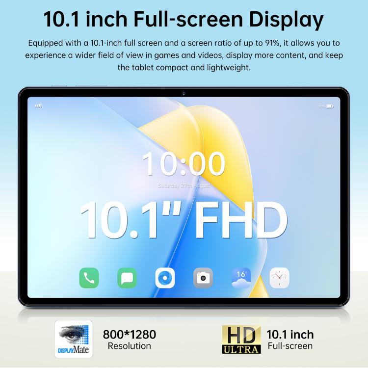Pad 7 Pro 10.1 inch 4G LTE Tablet PC, 4GB+32GB, Android 10 MTK6755 Octa Core, EU Plug, EU Plug