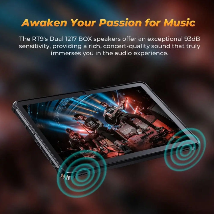 แท็บเล็ตกันกระแทก OUKITEL RT9 4G Network IP68/IP69K, 6GB+256GB, 11 นิ้ว Android 14 Unisoc T606 Octa-Core รองรับซิมคู่, ปลั๊ก EU, RT9 6GB+256GB