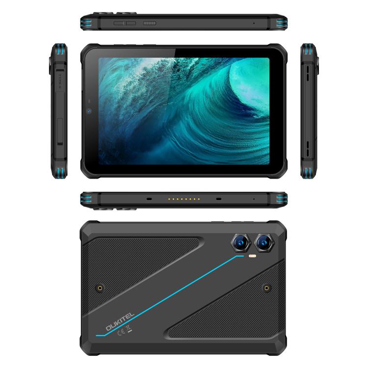 แท็บเล็ตกันกระแทก OUKITEL RT3 Plus 4G Network IP68/IP69K, 4GB+128GB, หน้าจอ 8.0 นิ้ว Android 15 MediaTek G81 Octa-Core รองรับซิมคู่, ปลั๊ก EU, RT3 Plus 4GB+128GB