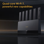 เราเตอร์ Xiaomi BE6500 WiFi 7 2.4GHz 5.0GHz สองย่านความถี่ 4 คอร์ พอร์ต 2.5G ปลั๊กสหรัฐอเมริกา BE6500