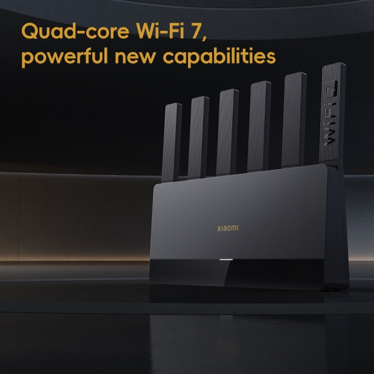 เราเตอร์ Xiaomi BE6500 WiFi 7 2.4GHz 5.0GHz สองย่านความถี่ 4 คอร์ พอร์ต 2.5G ปลั๊กสหรัฐอเมริกา BE6500