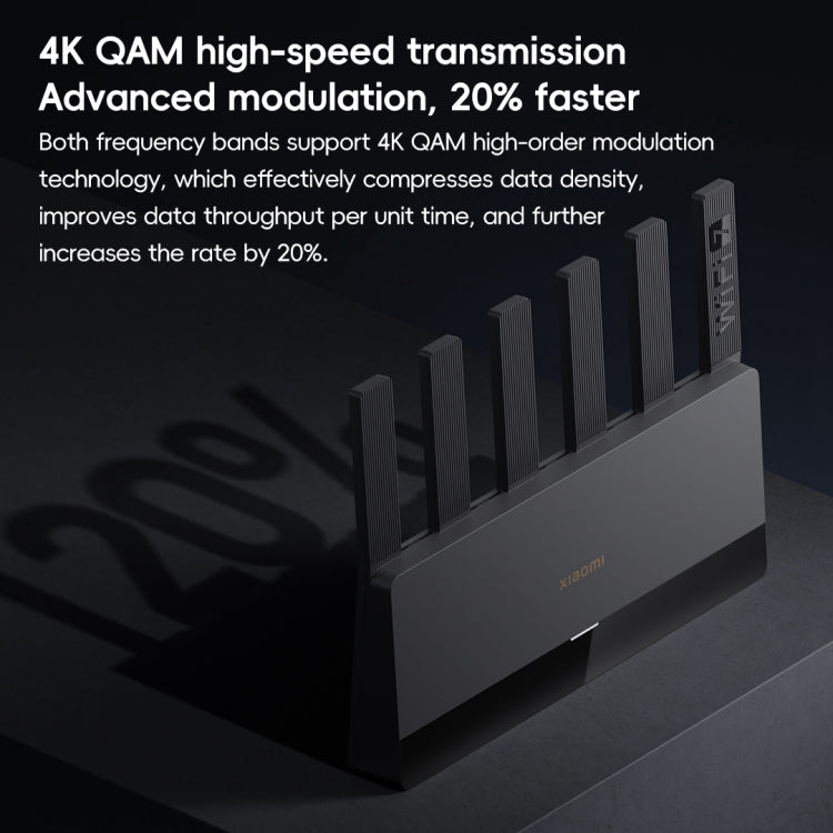 เราเตอร์ Xiaomi BE6500 WiFi 7 2.4GHz 5.0GHz สองย่านความถี่ 4 คอร์ พอร์ต 2.5G ปลั๊กสหรัฐอเมริกา BE6500