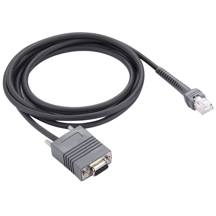 สายข้อมูลซีเรียล RS232 เป็น RJ45 ยาว 2 ม. สำหรับเครื่องสแกน Symbol LS2208, RS232 เป็น RJ45