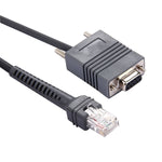 สายข้อมูลซีเรียล RS232 เป็น RJ45 ยาว 2 ม. สำหรับเครื่องสแกน Symbol LS2208, RS232 เป็น RJ45