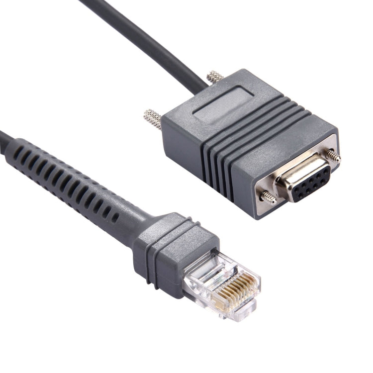 สายข้อมูลซีเรียล RS232 เป็น RJ45 ยาว 2 ม. สำหรับเครื่องสแกน Symbol LS2208, RS232 เป็น RJ45