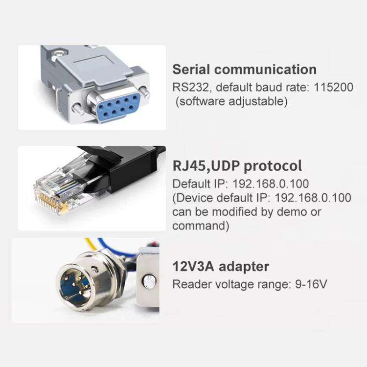 เครื่องอ่านบูรณาการ RFID UHF ระยะไกล 9dBi พร้อมชิป E710, สไตล์: เพิ่มการสื่อสาร WiFi, เพิ่มการสื่อสาร WiFi
