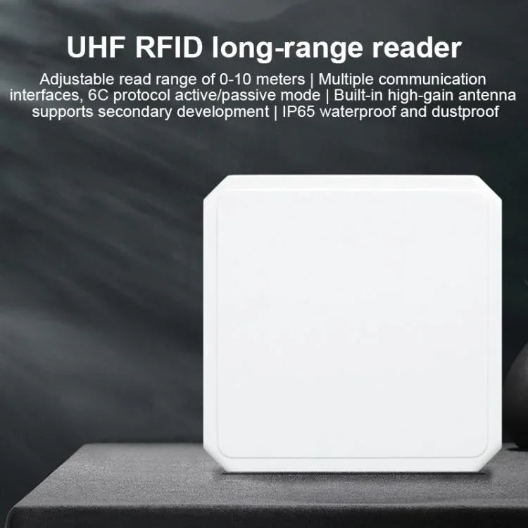 เครื่องอ่านบูรณาการ RFID UHF ระยะไกล พร้อมเสาอากาศ 9dBi ในตัว, สไตล์: มาตรฐาน, มาตรฐาน