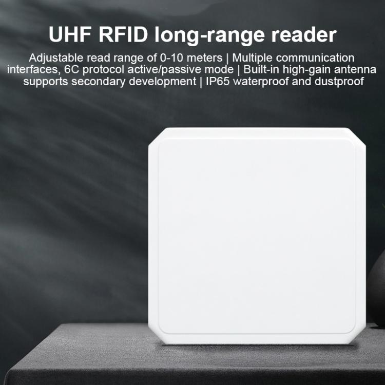 เครื่องอ่านบูรณาการ RFID UHF ระยะไกล พร้อมเสาอากาศ 9dBi ในตัว, สไตล์: เพิ่มการสื่อสาร WiFi, เพิ่มการสื่อสาร WiFi