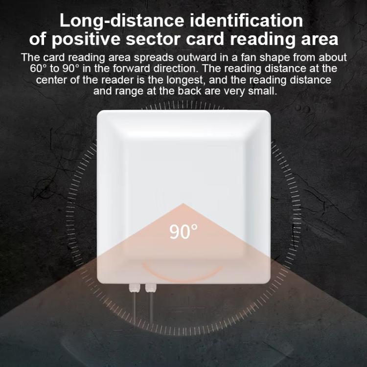 เครื่องอ่าน RFID UHF ช่วงกลางแบบบูรณาการ ระยะการระบุ 0-5 เมตร, รูปแบบ: มาตรฐาน, มาตรฐาน