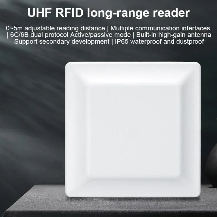 เครื่องอ่าน RFID UHF ช่วงกลางแบบบูรณาการ ระยะการระบุ 0-5 เมตร, รูปแบบ: เพิ่มการสื่อสาร WiFi, เพิ่มการสื่อสาร WiFi