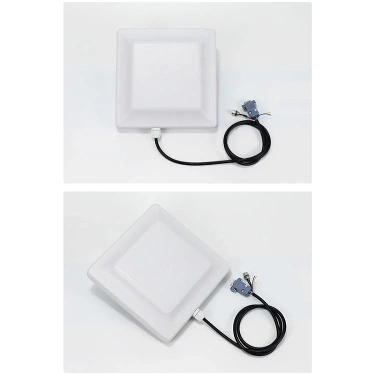 เครื่องอ่าน/เขียน RFID แท็กอิเล็กทรอนิกส์ UHF พร้อมเสาอากาศ 7dbi แบบบูรณาการ, รูปแบบ: พอร์ต RS232, พอร์ต RS232