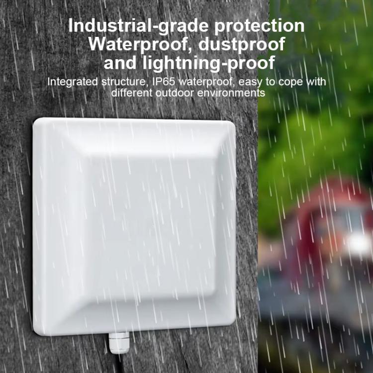 เครื่องอ่าน/เขียน RFID แท็กอิเล็กทรอนิกส์ UHF พร้อมเสาอากาศ 7dbi แบบบูรณาการ, รูปแบบ: พอร์ต RS232, พอร์ต RS232