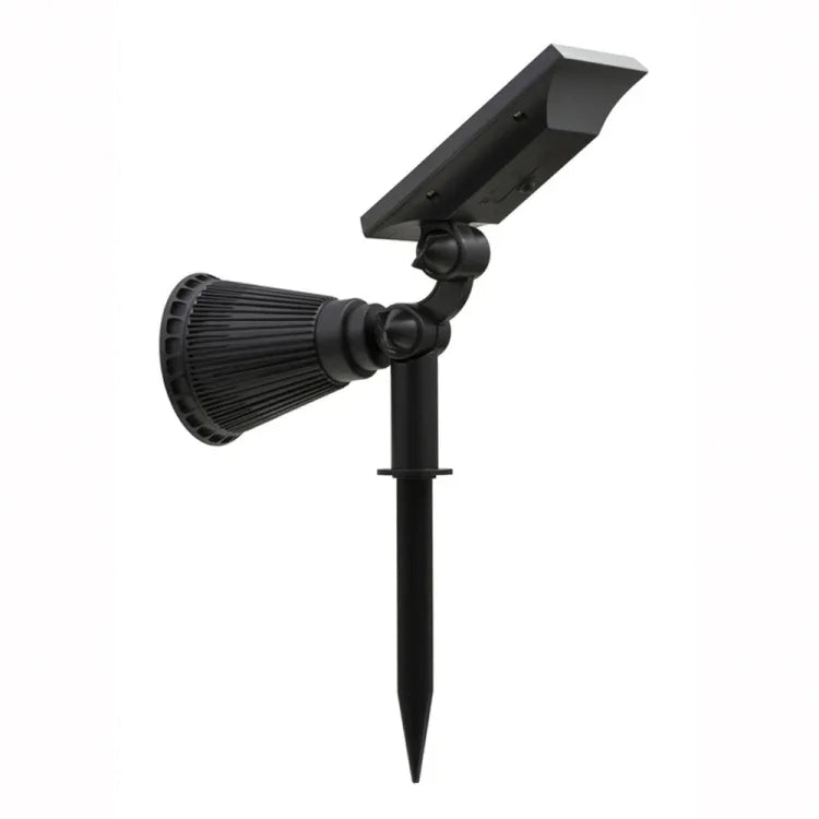 ไฟพลังงานแสงอาทิตย์ 2-in-1 กันน้ำ 4 หลอด LED ไฟสปอตไลท์ปรับได้ ไฟติดผนัง ไฟตกแต่งภูมิทัศน์ ไฟรักษาความปลอดภัย