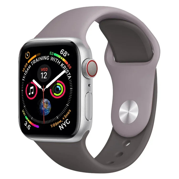 สายรัดนาฬิกาซิลิโคนสองสี สำหรับ Apple Watch Series 3 & 2 & 1 38 มม. (ขาว+แดง)