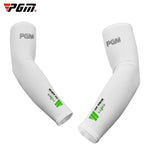 ปลอกแขนกันแดดผ้าไหมน้ำแข็ง PGM กอล์ฟ สำหรับผู้ชายและผู้หญิง (สีชมพู ขนาด XXL), M, L, XL, XXL