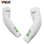 ปลอกแขนกันแดดผ้าไหมน้ำแข็ง PGM กอล์ฟ สำหรับผู้ชายและผู้หญิง (สีชมพู ขนาด XXL), M, L, XL, XXL