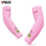 ปลอกแขนกันแดดผ้าไหมน้ำแข็ง PGM กอล์ฟ สำหรับผู้ชายและผู้หญิง (สีชมพู ขนาด XXL), M, L, XL, XXL