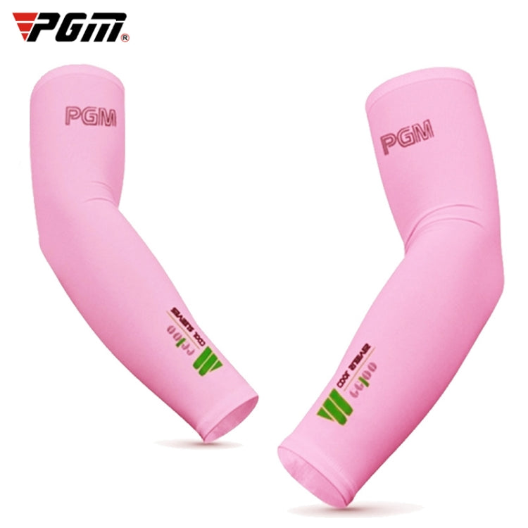 ปลอกแขนกันแดดผ้าไหมน้ำแข็ง PGM กอล์ฟ สำหรับผู้ชายและผู้หญิง (สีชมพู ขนาด XXL), M, L, XL, XXL