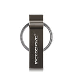 MicroDrive แฟลชไดรฟ์ USB 2.0 โลหะ 4GB พร้อมพวงกุญแจ, 4GB