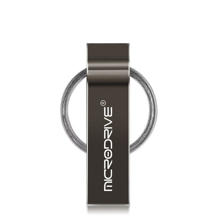 MicroDrive แฟลชไดรฟ์ USB 2.0 โลหะ 4GB พร้อมพวงกุญแจ, 4GB