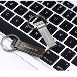 MicroDrive แฟลชไดรฟ์ USB 2.0 โลหะ 4GB พร้อมพวงกุญแจ, 4GB