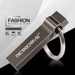 MicroDrive แฟลชไดรฟ์ USB 2.0 โลหะ 4GB พร้อมพวงกุญแจ, 4GB