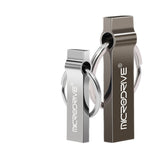 MicroDrive แฟลชไดรฟ์ USB 2.0 โลหะ 4GB พร้อมพวงกุญแจ, 4GB