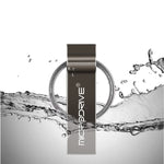 MicroDrive แฟลชไดรฟ์ USB 2.0 โลหะ 4GB พร้อมพวงกุญแจ, 4GB
