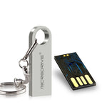 MicroDrive แฟลชไดรฟ์ USB 2.0 โลหะกันน้ำความเร็วสูง 16GB (สีเทา), 16GB