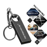 MicroDrive แฟลชไดรฟ์ USB 2.0 โลหะกันน้ำความเร็วสูง 16GB (สีเทา), 16GB